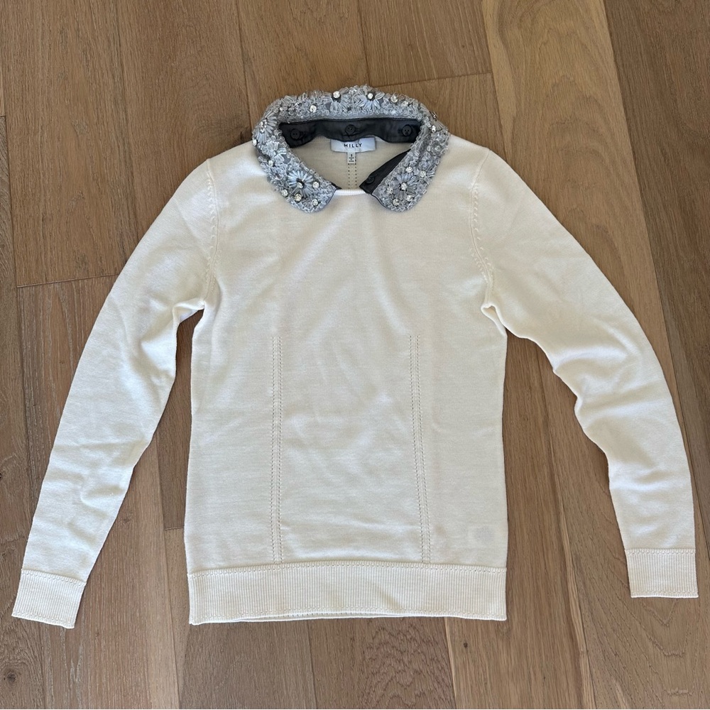 Milly wool collar sweater size S